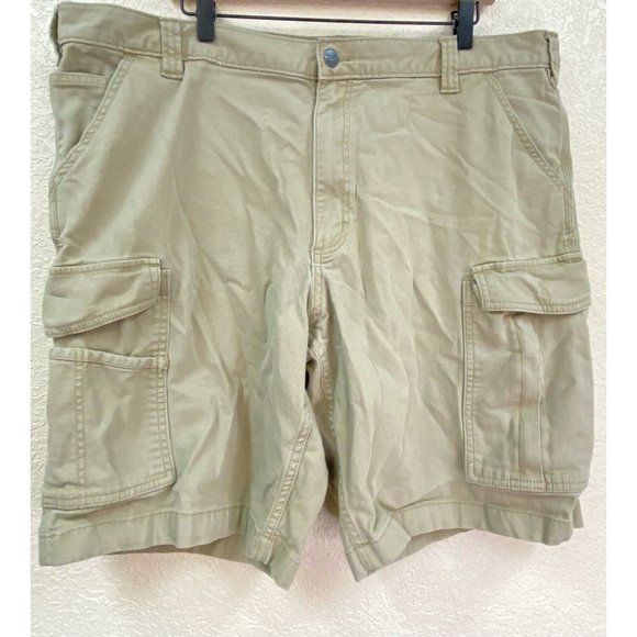 Carhartt Relaxed Fit Tan Cargo Shorts Men’s Size 42 Pockets RN# 14806 - Picture 1 of 8